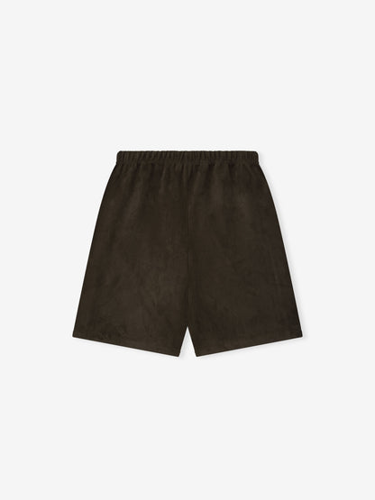 Suede Fleece Relaxed Short