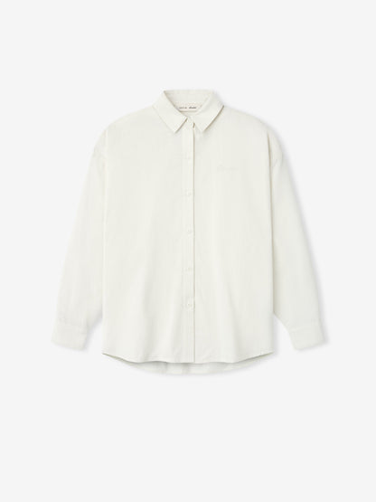Womens Cotton Oxford Signature Button Up Shirt