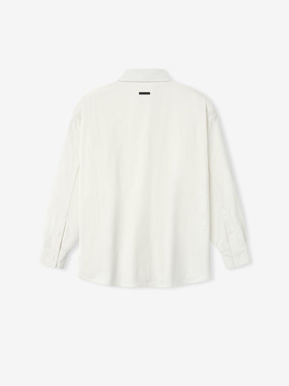Womens Cotton Oxford Signature Button Up Shirt