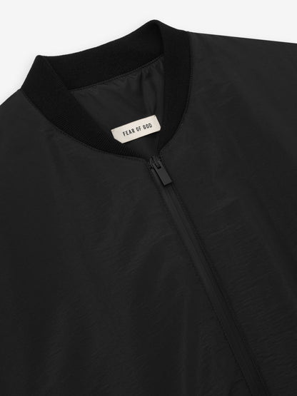 Nylon Taffeta Padded Bomber Jacket