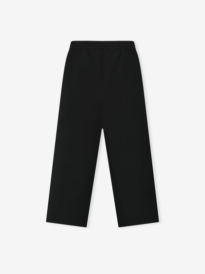 Double Weave Wool Wide Leg Drawstring Pants