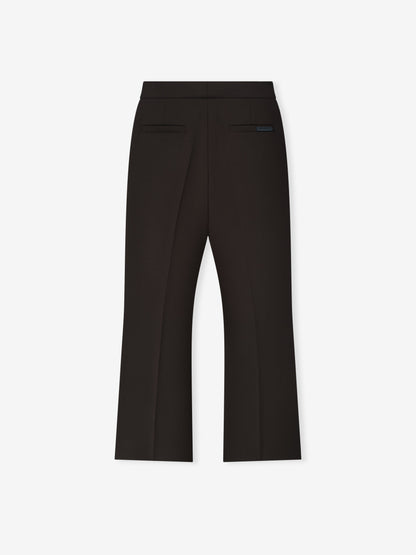 Double Weave Wool Tailored Flared Pants