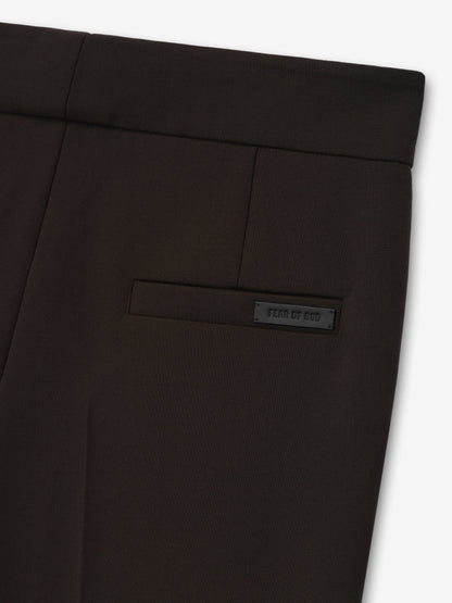 Double Weave Wool Tailored Flared Pants