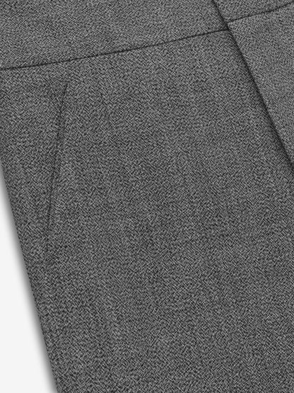 Mouline Wool Casual Flat Front Pant