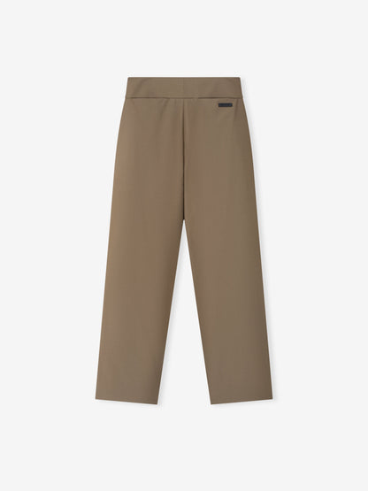Wool Poplin Casual Flat Front Pants