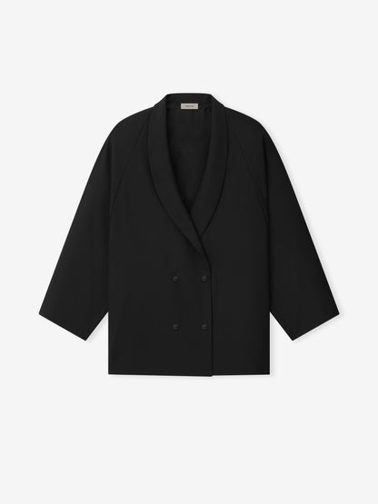 Womens Wool Ripstop Shawl Collar Jacket