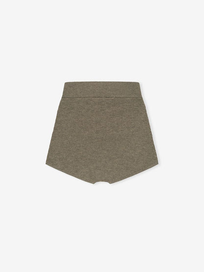 Womens Waffle Knit Boy Short
