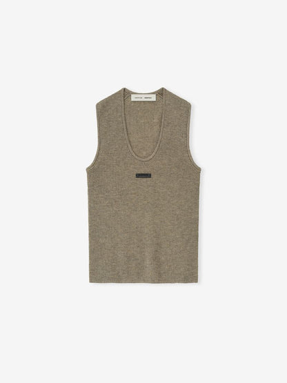 Womens Waffle Knit Tank