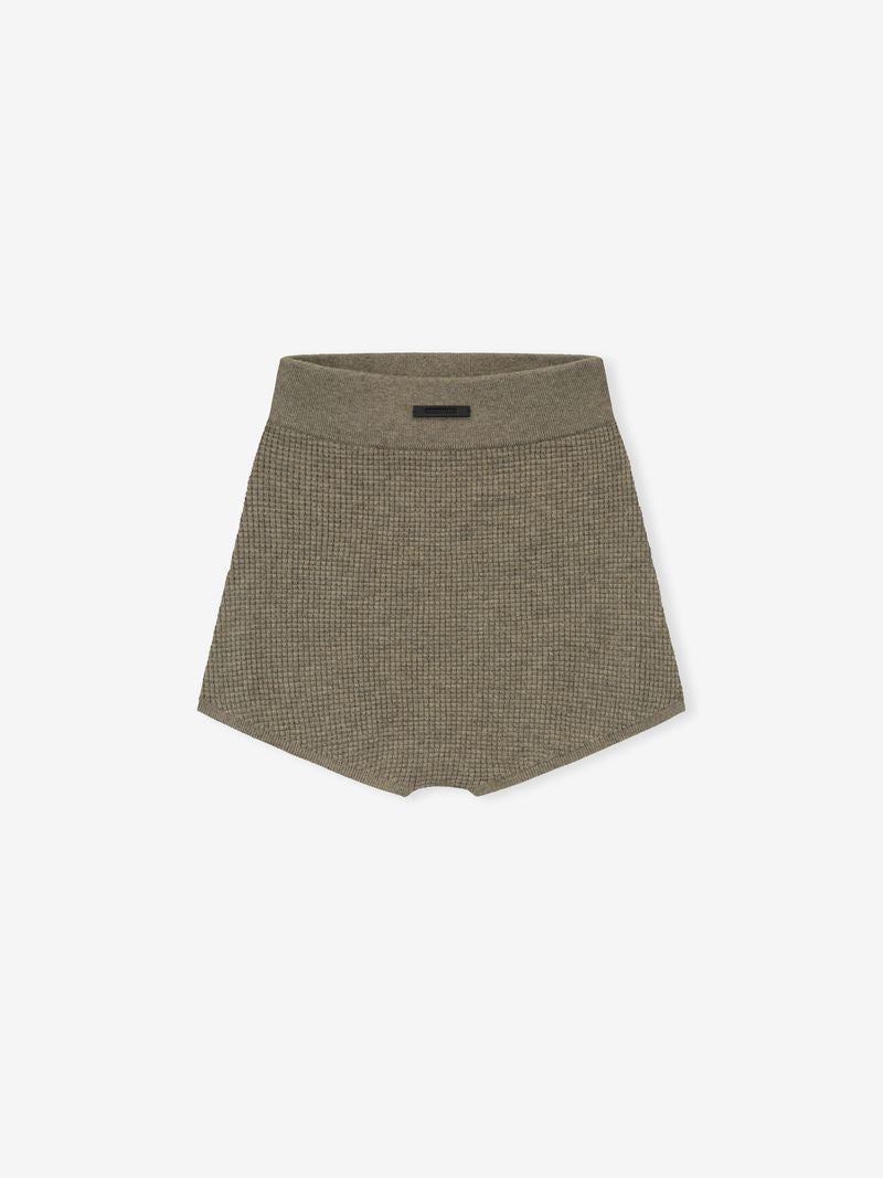 Womens Waffle Knit Boy Short